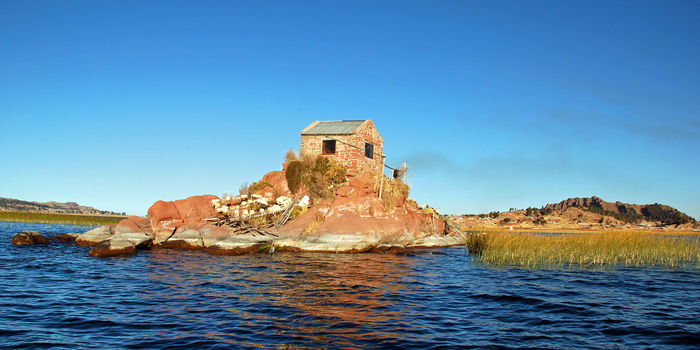 Lake Titicaca house